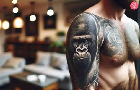 tattoo gorilla|8 Trending Gorilla Tattoo Designs With Their。